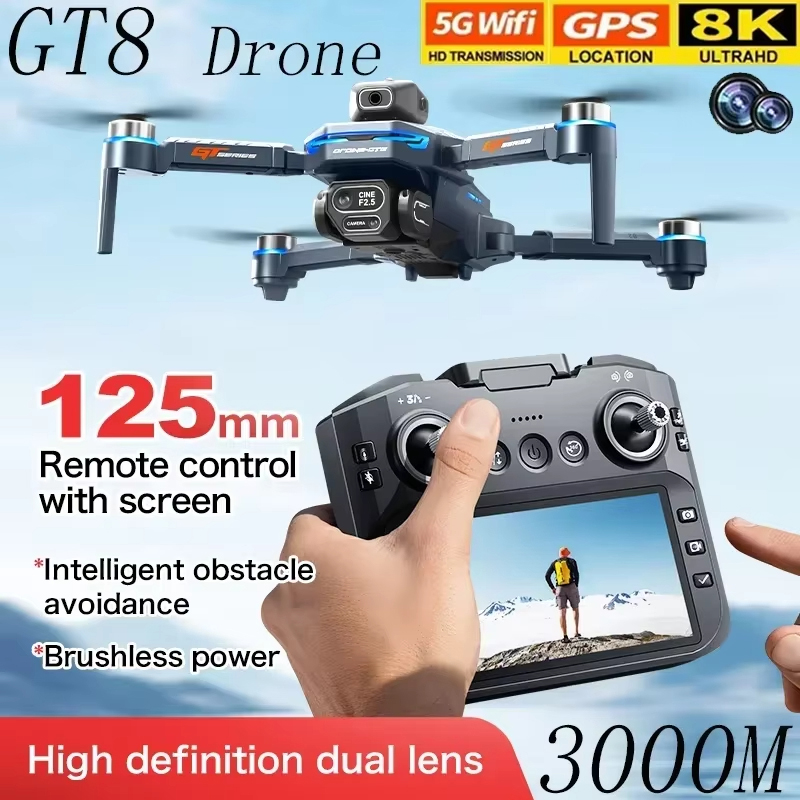 Drone Gt8 Rc - طائرة بدون طيار GT8 بشاشة 4.3