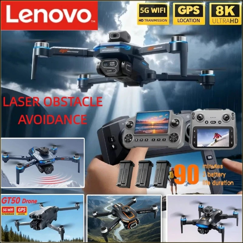 Drone Gt8 Rc - طائرة بدون طيار لينوفو بكاميرا 8K