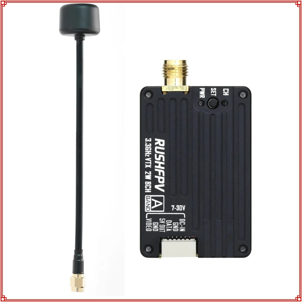 Drone Rc Receiver And Transmitter - جهاز إرسال RUSHFPV 3.3G 2W VTX