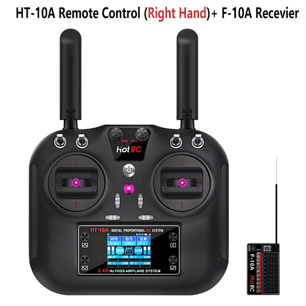 Drone Rc Receiver And Transmitter - جهاز إرسال Hotrc HT-10A 2.4G 10