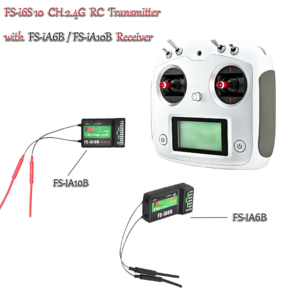 Drone Rc Receiver And Transmitter - جهاز إرسال لاسلكي FLYSKY FS-i6S بـ