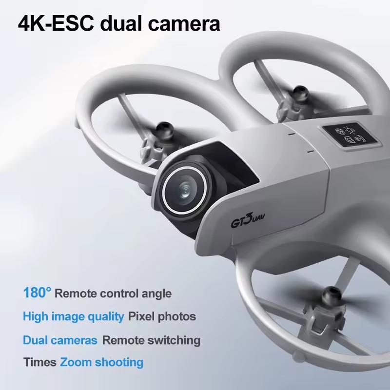 8K 5G 2.4G GPS المهنية HD التص - مراجعة Drone Gt3 Rc وسعره