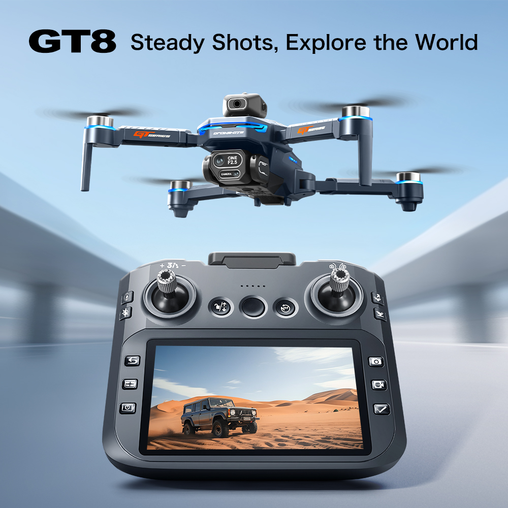 KBDFA GT8 الطائرة بدون طيار 6K - مراجعة Drone Gt8 Rc وسعره