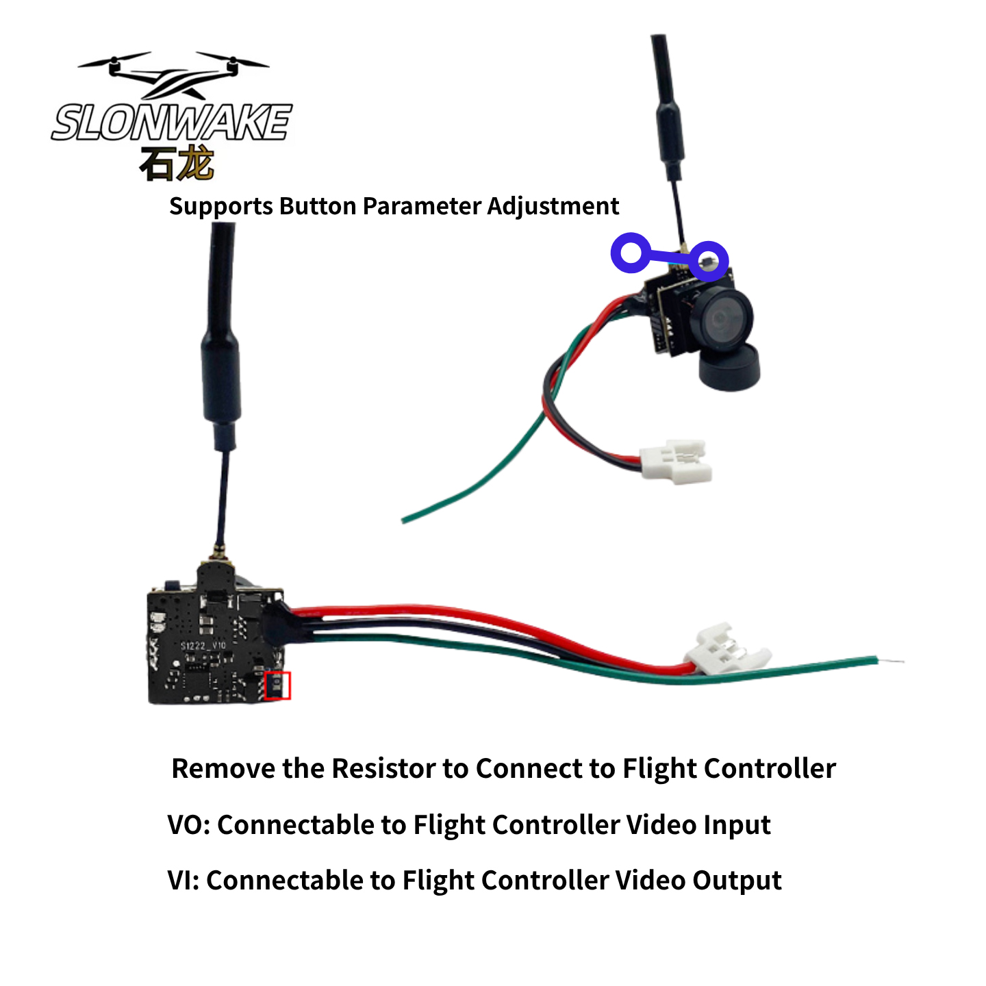 كاميرا SLONWAKE 5.8G للبث الفي - مراجعة Drone Rc Receiver And Transmitter وسعره