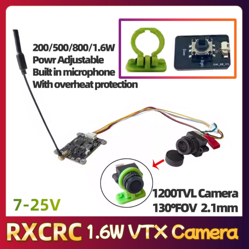 RXCRC 5.8G وحدة 48CH 1.6W VTX  - مراجعة Drone Rc Receiver And Transmitter وسعره