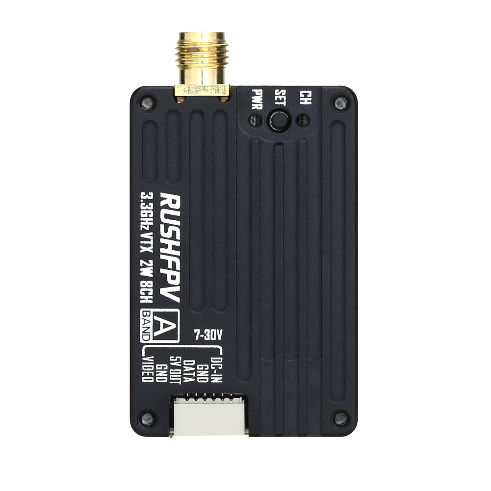 جهاز إرسال RUSHFPV 3.3G 2W VTX - مراجعة Drone Rc Receiver And Transmitter وسعره