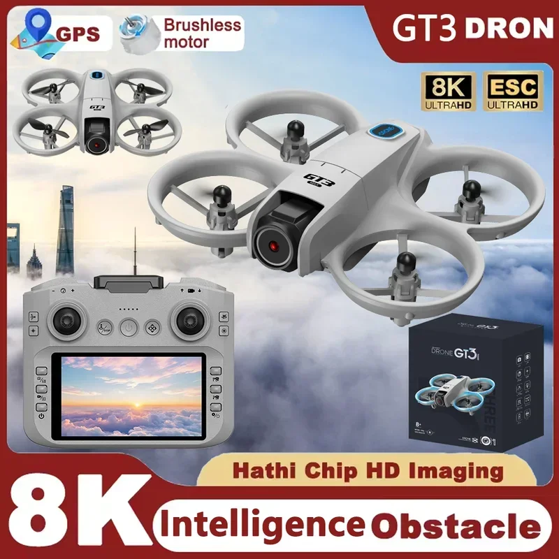 GT3 طائرة بدون طيار صغيرة جديد - مراجعة Drone Dji Rc 3 وسعره