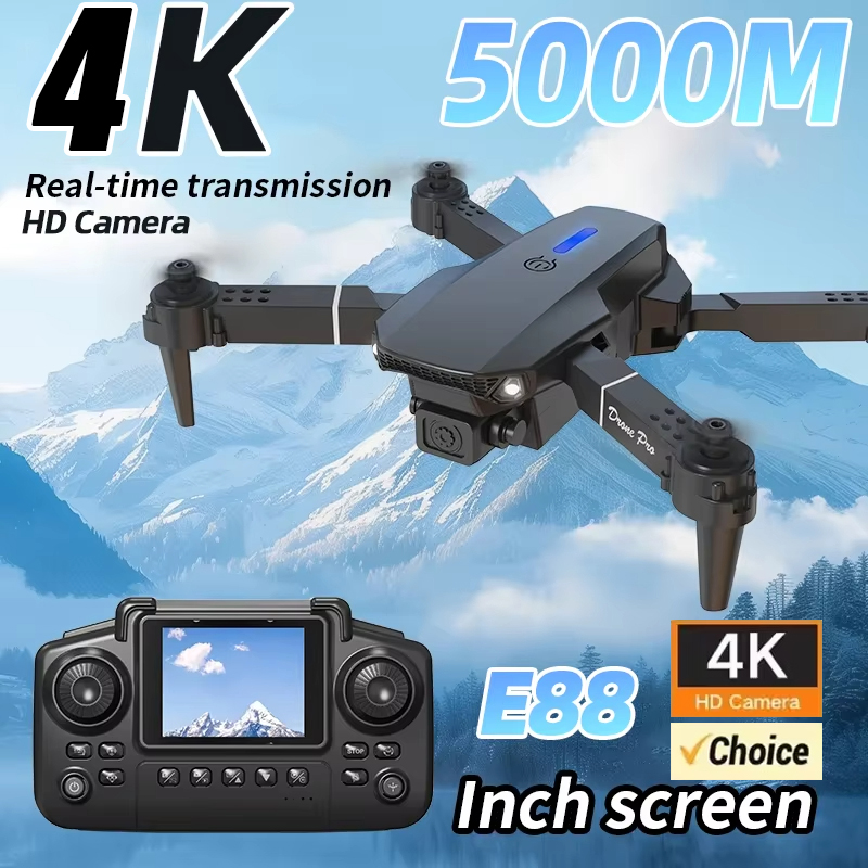 طائرة بدون طيار E88 Pro محدثة  - مراجعة Drone E88 Rc Quadcopter وسعره