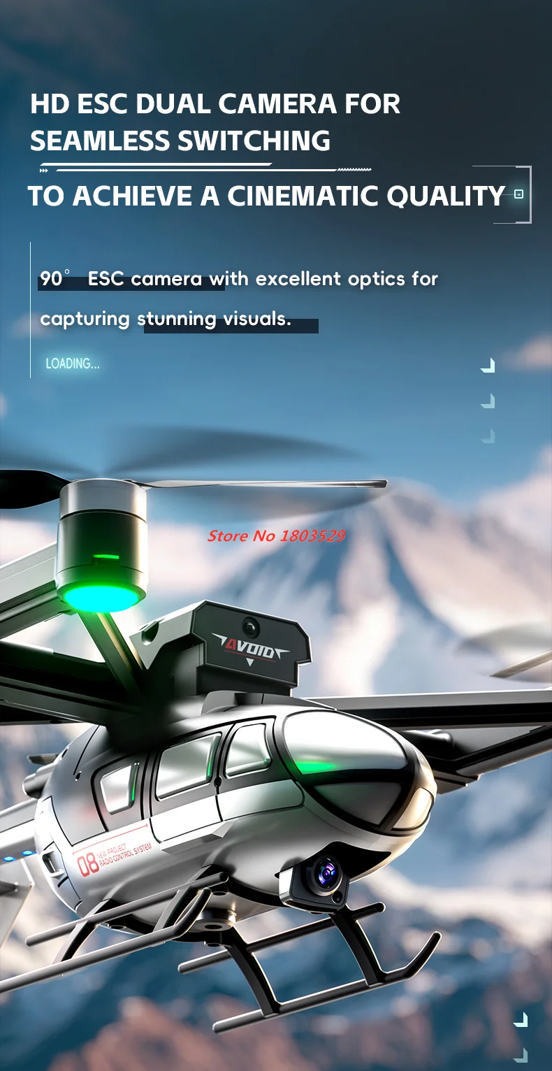 طائرة بدون طيار احترافية مع كا - مراجعة Drone Rc Cable وسعره