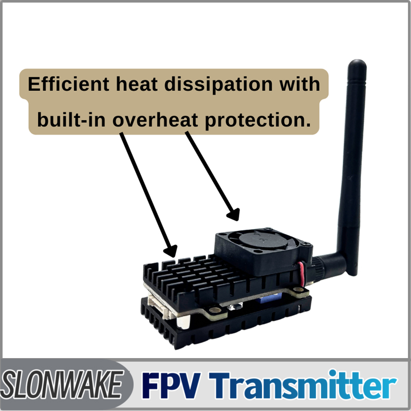 SLONWAKE 5.8G 3000mW محاكاة VT - مراجعة Drone Rc Receiver And Transmitter وسعره