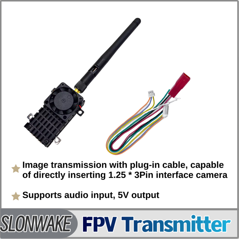 SLONWAKE 5.8G 3000mW محاكاة VT - مراجعة Drone Rc Receiver And Transmitter وسعره