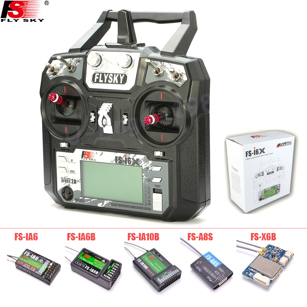 FLYSKY FS-i6X FS i6X 10CH 2.4  - مراجعة Drone Rc Receiver And Transmitter وسعره