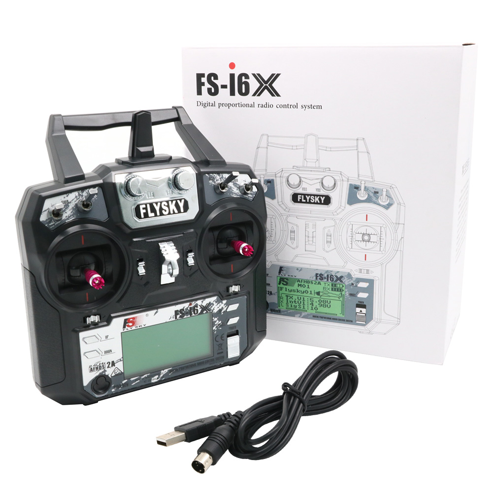 FLYSKY FS-i6X FS i6X 10CH 2.4  - مراجعة Drone Rc Receiver And Transmitter وسعره