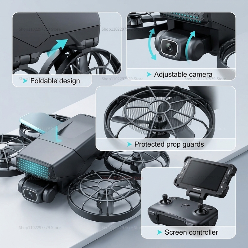 طائرات بدون طيار جديدة M8 مع ن - مراجعة Drone Z وسعره