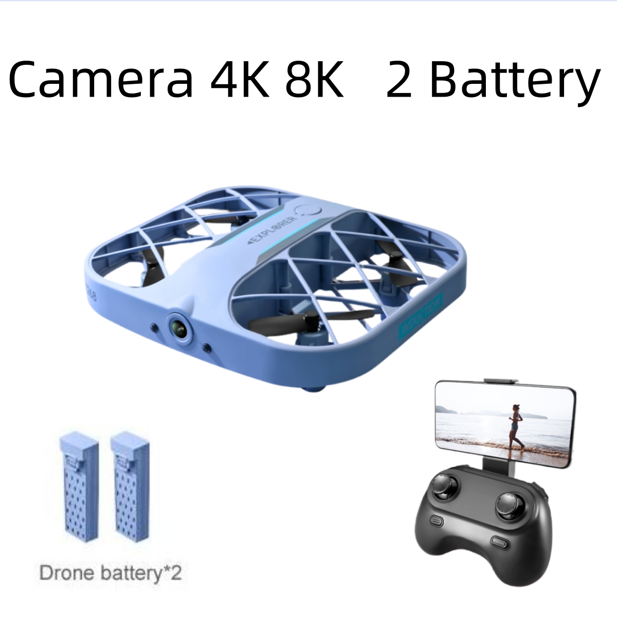 طائرة JJRC H107 FPV RC بدون طي - مراجعة Drone Z وسعره