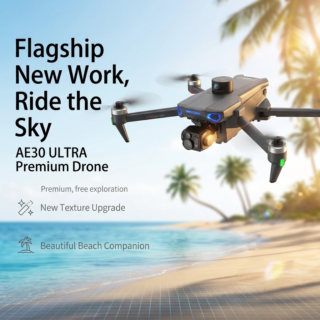 طائرة بدون طيار AE30 Ultra GPS - مراجعة Drone Rc Gps وسعره